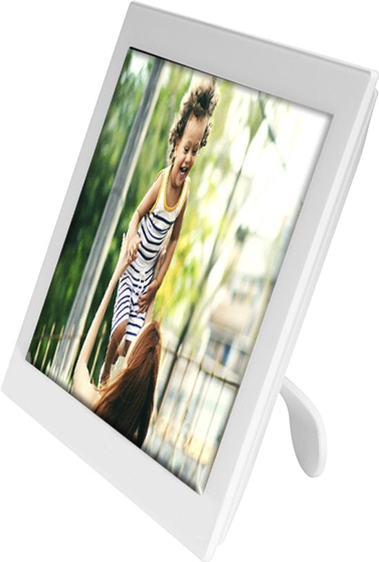 Denver Digitaler Fotorahmen - Mit 10,1-Zoll-Glasdisplay - Frameo App - WiFi - IPS-Touchscreen - 16GB - Weiß