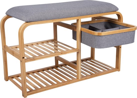 Leitmotiv Bank Dure - Braun - 69,5x30x45 cm - Modern, Skandinavisch