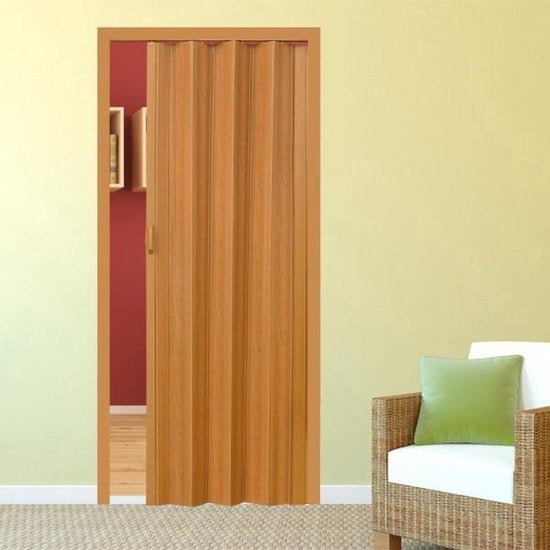 tectake Falttür - Falttüren Harmonic door Faltwand - Farbe Nussbaum - 400958