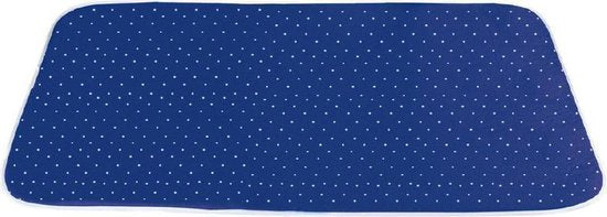 Wenko Dampfbügeldecke 100 x 65 cm, Baumwolle, blau
