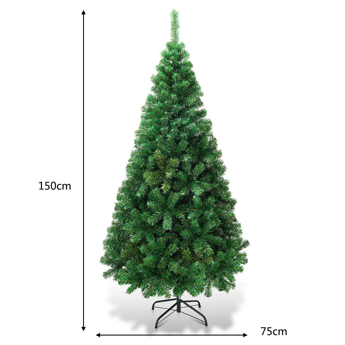 Künstlicher Weihnachtsbaum Coast mit Metallsockel - 210cm - Grün