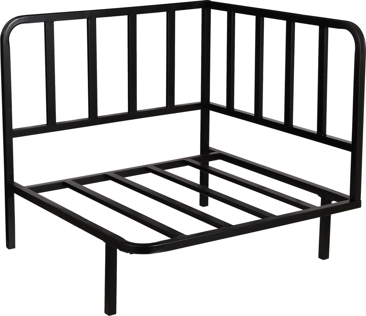 Mica Decorations Celo Lounge Sofa Eckelement - 83x83x78 cm - Schwarzes Metall