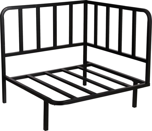 Mica Decorations Celo Lounge Sofa Eckelement - 83x83x78 cm - Schwarzes Metall