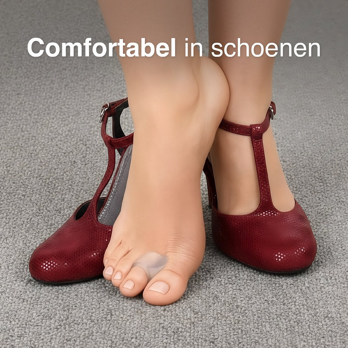 Alyze Zehenspreizer – 2 Stück – Größe 37–41 – 2,7 x 2,6 cm – Weiß