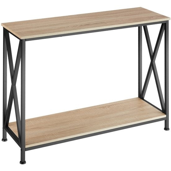 tectake - Konsolentisch Tacoma 100x35x80,5cm - hellbraun - 404671