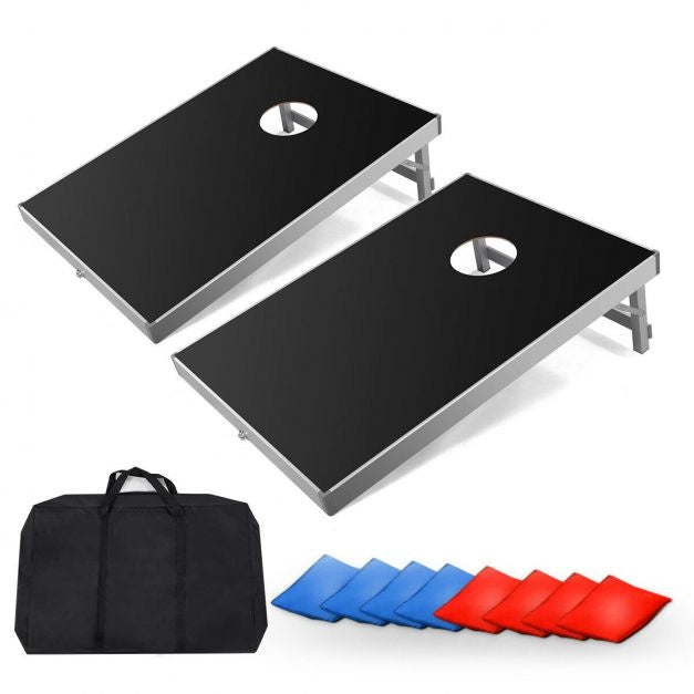 Coast Cornhole Brettspiel mit Tragetasche - 90 x 60 x 28 cm - Schwarz