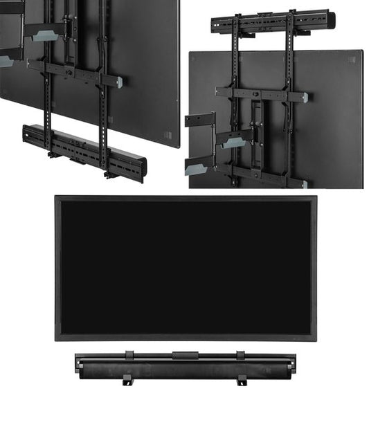 Soundbar-Halterung universal - Montage unter oder über TV - Wandmontage