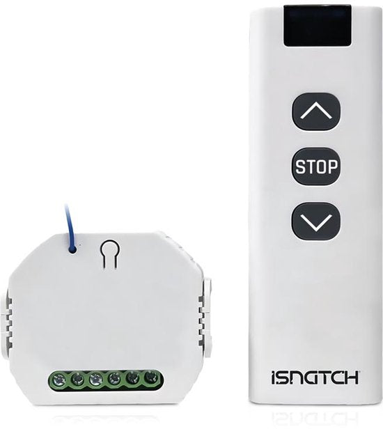 HeySmart Smart wifi Modul für Rollläden mit Fernbedienung, kompatibel mit App für Fernsteuerung, Timer-Funktion, Einbau 503 oder DIN-Schiene, einfach zu installieren