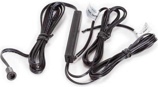 EtiamPro Türsensor-Schalter, Unterputz, ideal zur Ansteuerung von 12-V-/24-V-LED-Streifen, IR-Sensor, für den Innenbereich, kompaktes Design, für Schränke und begehbare Kleiderschränke, Erfassungsbereich 0–4 cm, Kabellänge 100 cm, ABS, schwarz