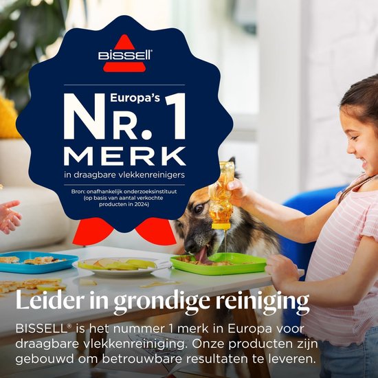 BISSELL MultiClean Spot & Stain Tragbarer Fleckenreiniger – Mit HeatWave-Technologie und 4 Aufsätzen – Teppichreiniger für Sofa, Auto und Matratze - Teppichreiniger – extra langer 2,2 m Schlauch – Reinigungsgerät – Polsterreiniger – 4720M