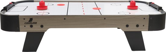 Cougar Airhockey-Tisch Mini – 3-Fuß-Airhockey-Spiel – Kompakter Airhockey-Tisch für zu Hause – Inklusive Schläger und Pucks – Eiche/Grau