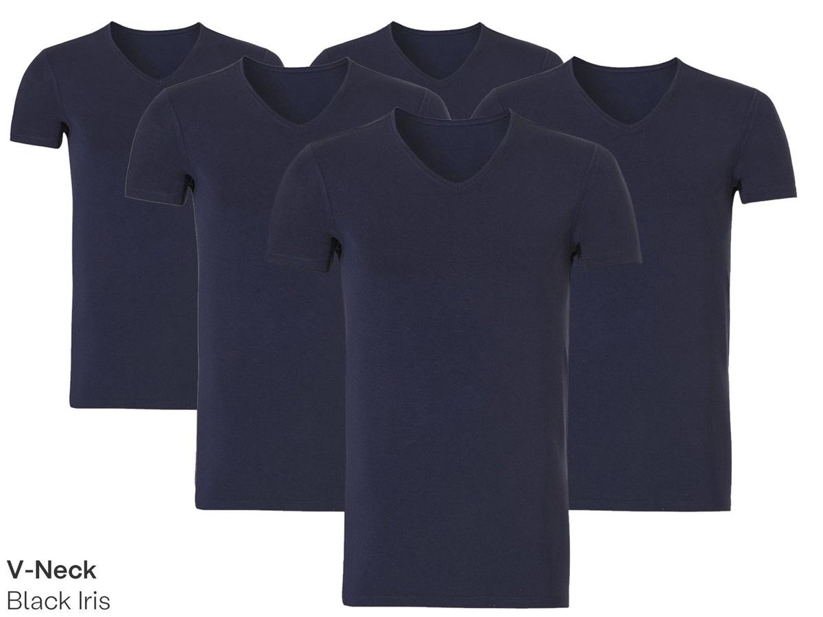 Ten Cate Basic Herren-T-Shirt – Rundhalsausschnitt oder V-Ausschnitt – Größe 2XL – Weiß