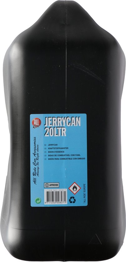 All Ride Kanister – 20 l – mit Ausgießer – schwarz – für Benzin