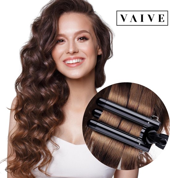 VAIVE - Professional Waffeleisen 25mm - Signature Curls Edition - Waver - Wellen-Lockenstab - Wellen-Lockenstab - Beach Waves