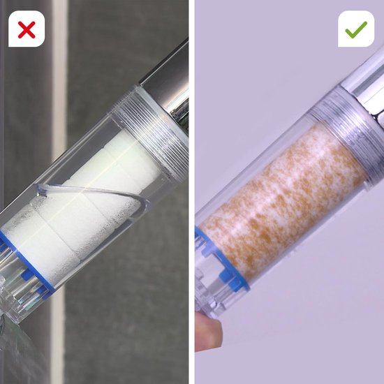 Aquadon EcoTornado - wassersparender Duschkopf - 2 Stück - Gold - 360° drehbare Handbrause - Duschkopf mit Anti-Kalk-Funktion