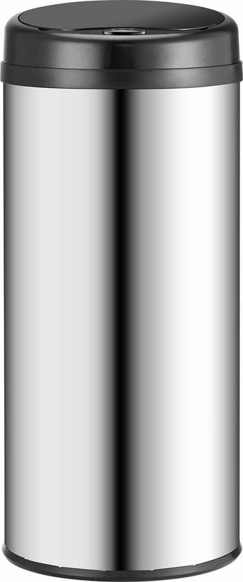Automatischer Abfallsammler / Abfallsammler / Sensorabfallsammler - 50 Liter - Silber - Rund