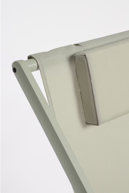 Bizzotto Liege Taylor Breeze 65 x 200 x 102 cm - Aluminium & Textil, Grau