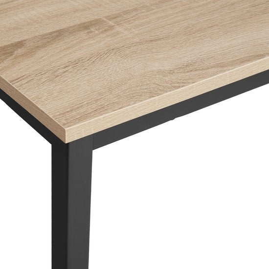 tectake - Jenkins Schreibtisch 80 cm - Industrie - hellbraun - 404458