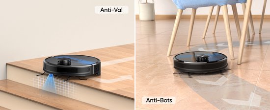 Lubluelu SL60D Roboterstaubsauger mit LDS9.0 LiDAR – 4000 Pa Saugkraft – 2-in-1-Staubsauger & Wischfunktion – App & Sprachsteuerung