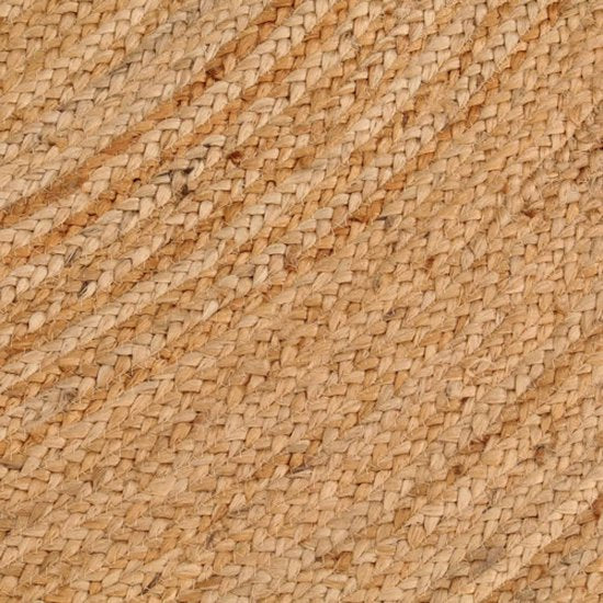 vidaXL – Teppich – rund – 240 cm – geflochten – Jute