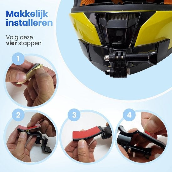 GarpexÂ® Universal Helmhalterung - Helmhalterung geeignet für verschiedene Action-Kameras - Motorradfahren - Universal - Motorradhelm