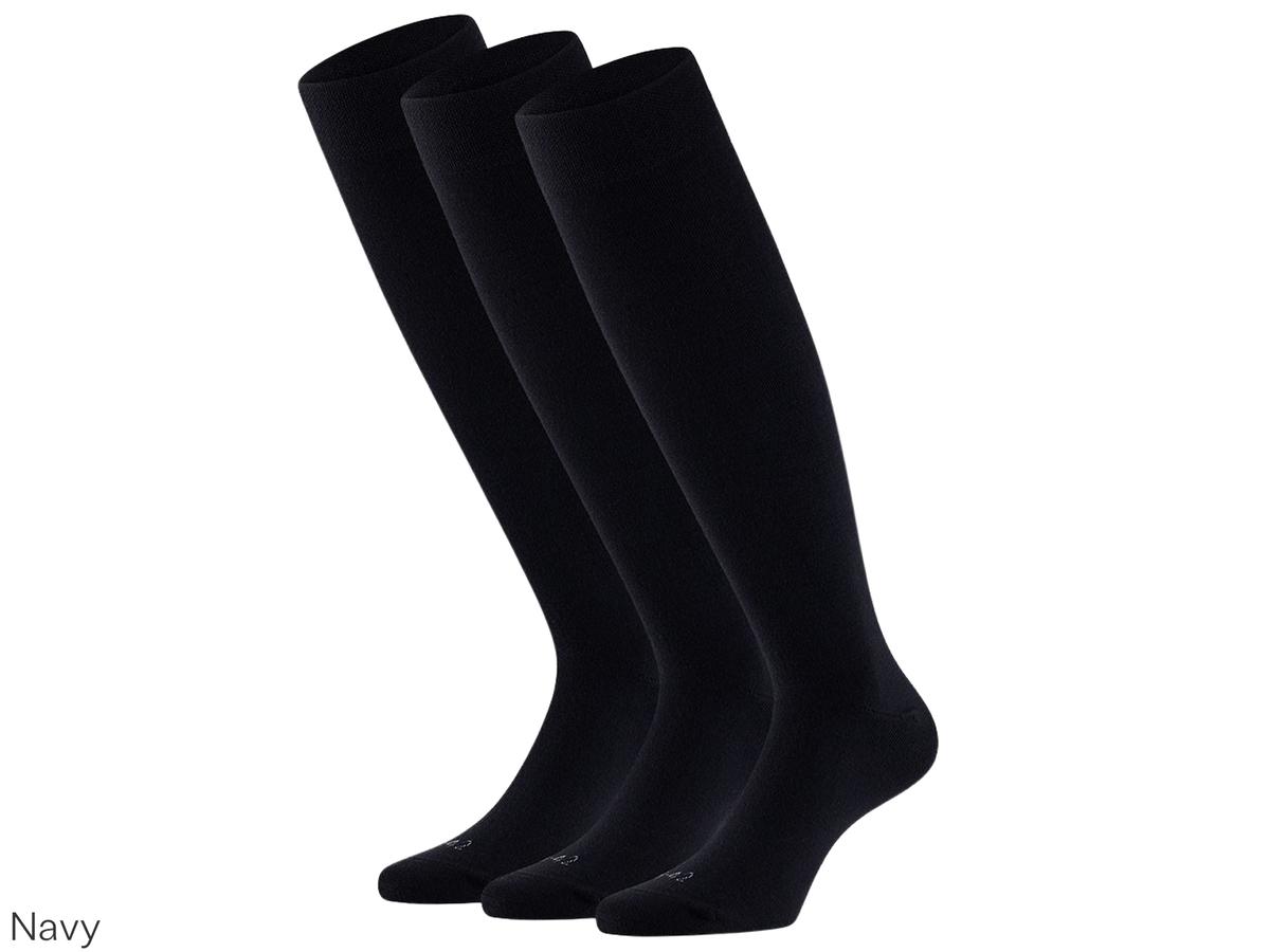 Comfort Essentials Kniestrümpfe aus Merinowolle – Nachhaltig & bequem – Größe 43–46 – dunkles Melange