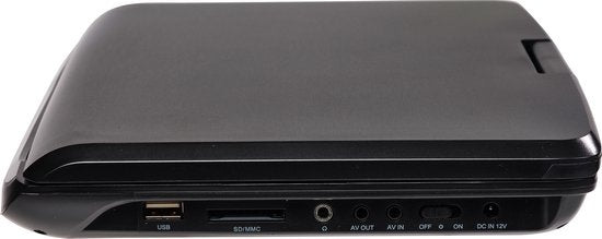 Denver Tragbarer DVD-Player - Für das Auto - Inkl. Kopfstützenhalterung - USB - 10 Zoll - Schwarz