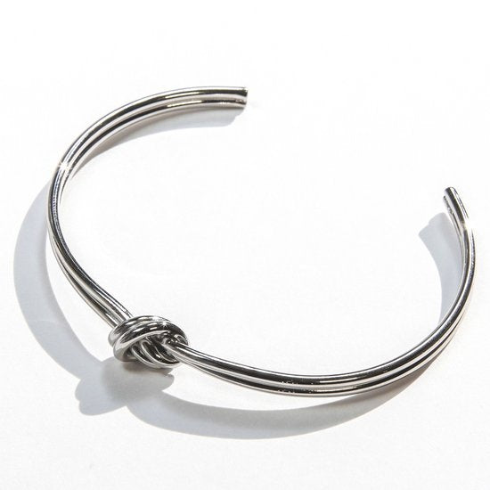 Laura Ferini Damenarmband Nodi Silber - Silberarmreif - 18K Weißgold vergoldet - Schmuck - Accessoires - Schmuck - Damenarmband