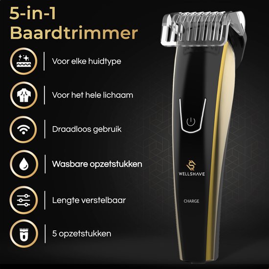 Wellshave 5 in 1 Barttrimmer Men Pro - Trimmer Bart und Körper