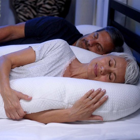 Dreamolino Swan – ergonomisches Kissen für Seitenschläfer – 7-in-1-Komfortkissen – stützt und wirkt stabilisierend – Schwangerschaftskissen – Stillkissen – atmungsaktives Körperkissen