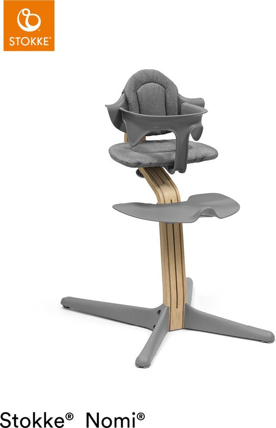 Stokke® Nomi® Kinderstuhl – Eiche – Grau