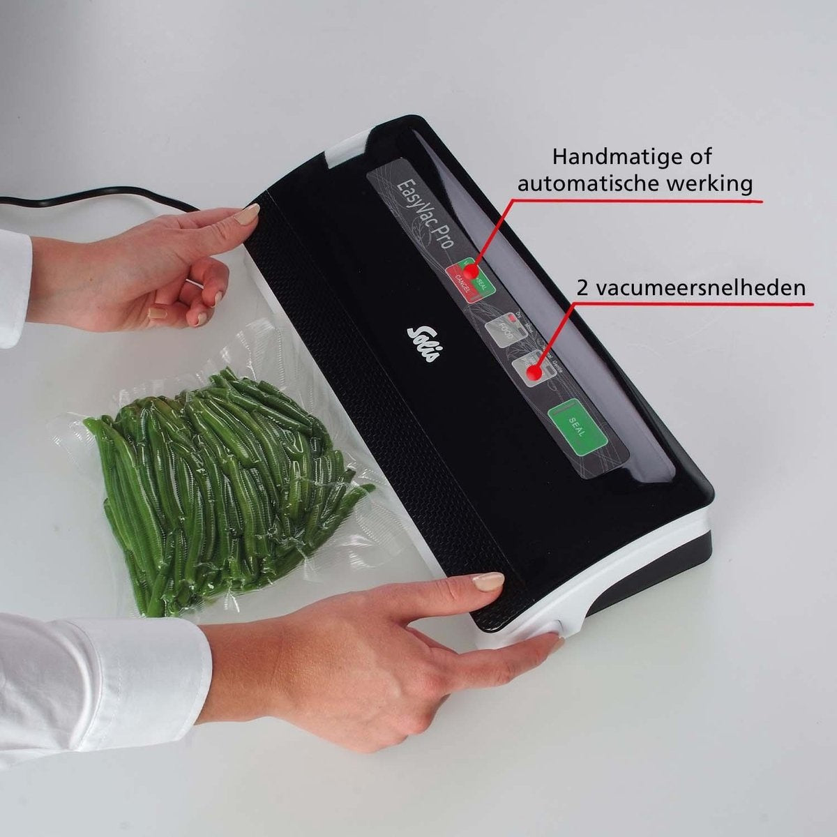 Solis Vac Pro 569 Vakuumiergerät - Vakuumiergerät mit Schlauchanschluss - Schwarz/Grau