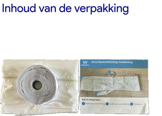 Klimaanlagen-Fensterabdichtung inklusive niederländischer Anleitung - Gegen Insekten - Transparent - 400cm