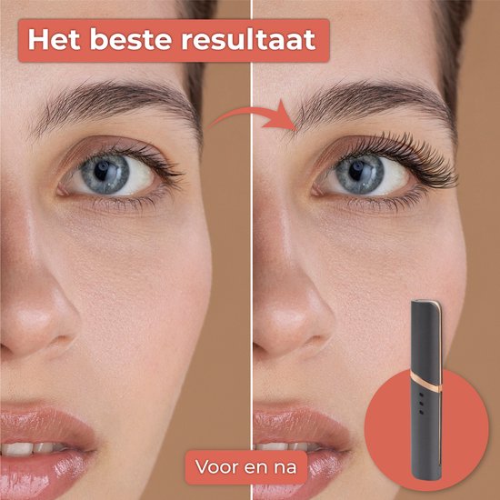 Nuvance - Elektrische Wimpernzange - Wimpernzange - Beheizte Wimpernzange - Wimpernlifting - 3 Temperatureinstellungen - USB wiederaufladbar