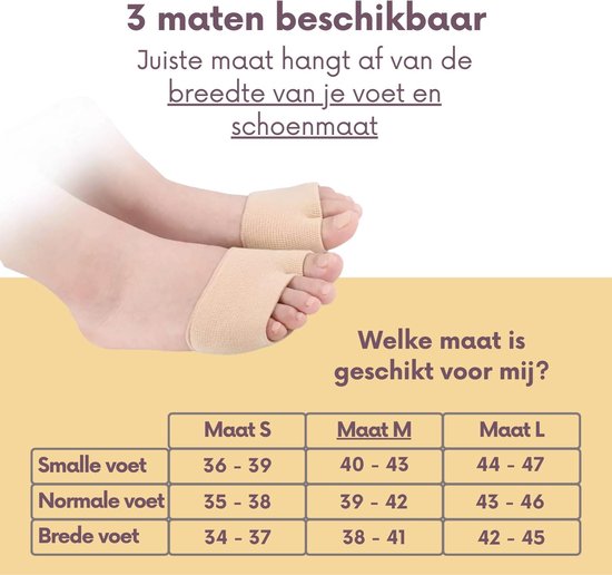 Urban State Vorfußpolster (Softgel) - 2er Set - Größe M - Farbe Skin