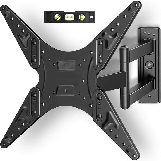 LifeGoods TV-Halterung - drehbar und neigbar - 26 bis 55 Zoll - bis zu 30 KG - Schwarz