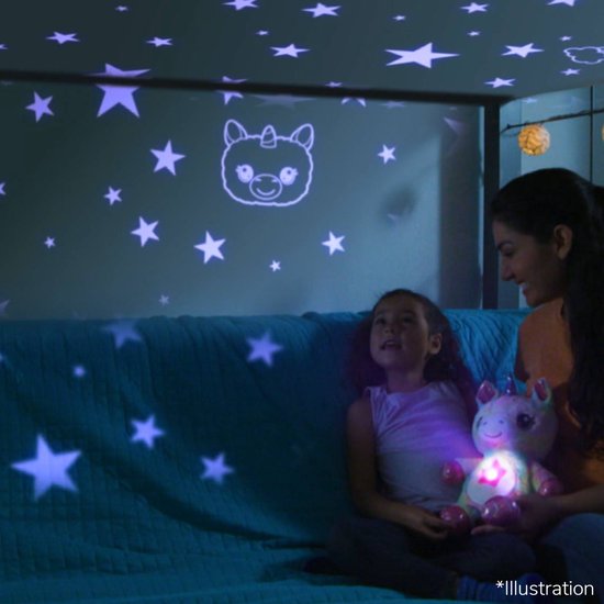 StarBelly Dream Lites – Regenbogen-Einhorn – Kuscheltier – Sternenprojektor – Nachtlicht – Kinder