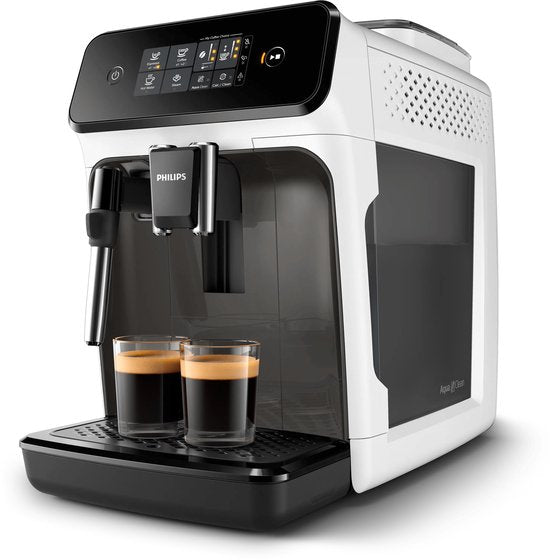 Philips 1200 Serie – EP1223/00 – Vollautomatische Espressomaschine – Vollautomatische Kaffeemaschine – 15 bar – Weiß