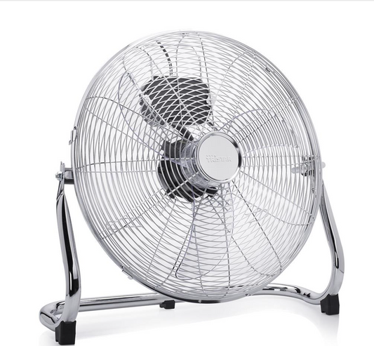 Tristar PD-3897 Metall-Boxventilator 40 cm – Metallic-Silber – 3 Geschwindigkeitsstufen