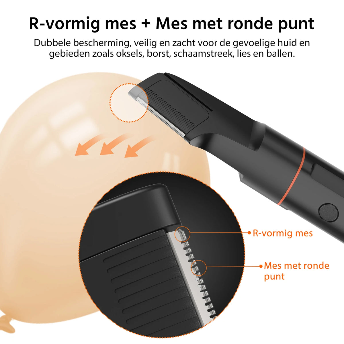 MAXGROOM 7-in-1-Körpertrimmer – kabellos – 1–9 mm – IPX6 wasserdicht – 90 Min. – LED-Anzeige – magnetische Aufsätze