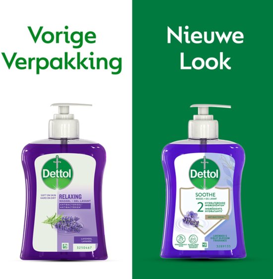Dettol Waschgel - Beruhigend mit Lavendel- und Traubenextrakten - Handseife - 250 ml