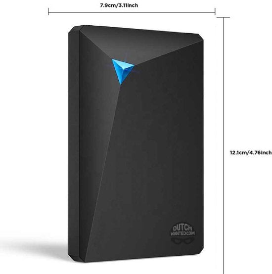 Dutch Wanted Space - Externe Festplatte - Festplatte - Schnelle Schreibgeschwindigkeit - 1TB Solid State Storage - Plug and Play - Tragbarer Speicher - Externer Speicher PC oder Laptop - USB 3.2 - Festplattenerweiterung