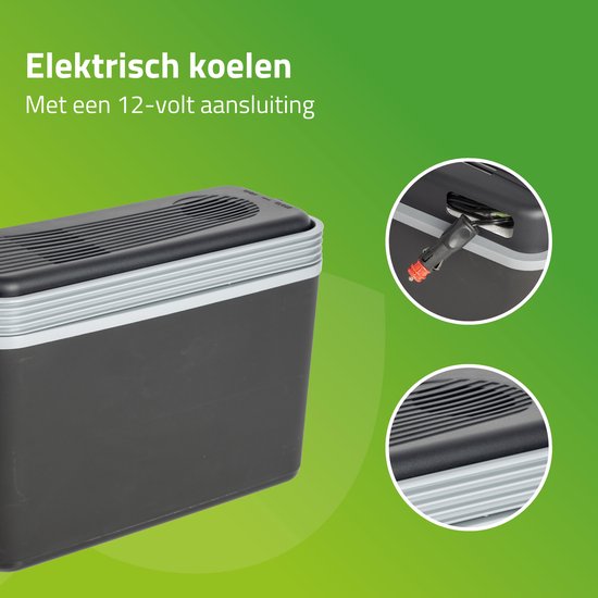 Bo-Camp - Autokühlbox - Arktis - Grau - Polyethylen - 12 Volt - 12 Liter