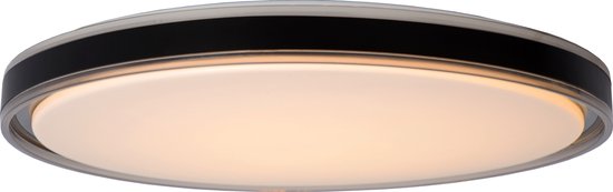 Lucide SILAS – Deckenleuchte – Ø 48,5 cm – dimmbare LED – 1x36 W, 2700 K – 3-Stufen-Dimmung – Rauchglas