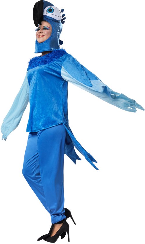 dressforfun - Schöner blauer Ara L - verkleiden kostüm halloween verkleiden partykleidung karneval kostüm partykleidung - 302510