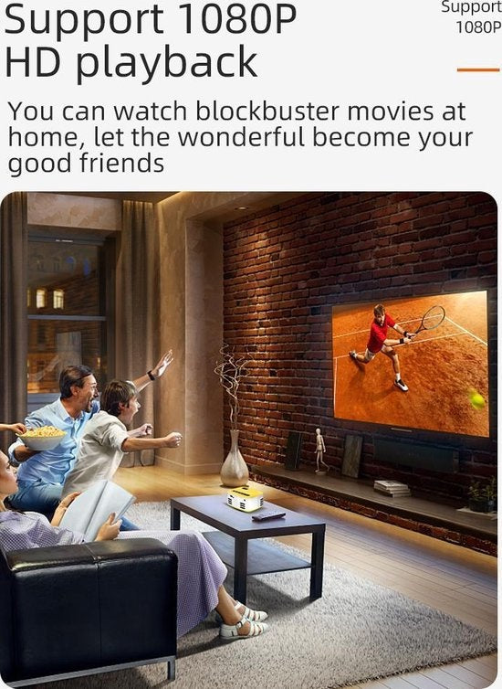 Fuegobird Smart Mini Beamer-Support Mobiltelefon drahtlose gleichen Bildschirm