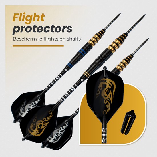 WINDSORÂ¬Ã† Cavelier 3 Dart Set mit 6 Darts, Deluxe Aufbewahrungsbox, 12 Flights, Flight Protectors, Dartspitzer und Dartwerkzeug