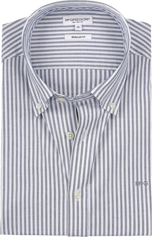 McGregor Hemd Oxford Streifen Blau - Größe XL - Männer - Hemden Casual