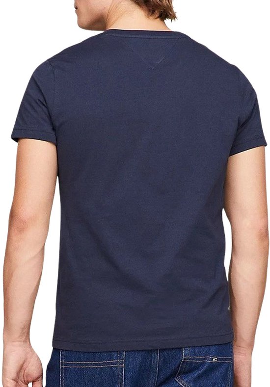 T-Shirt mit U-Ausschnitt, Classic Fit, MW0MW01768 – Blaue Shirts