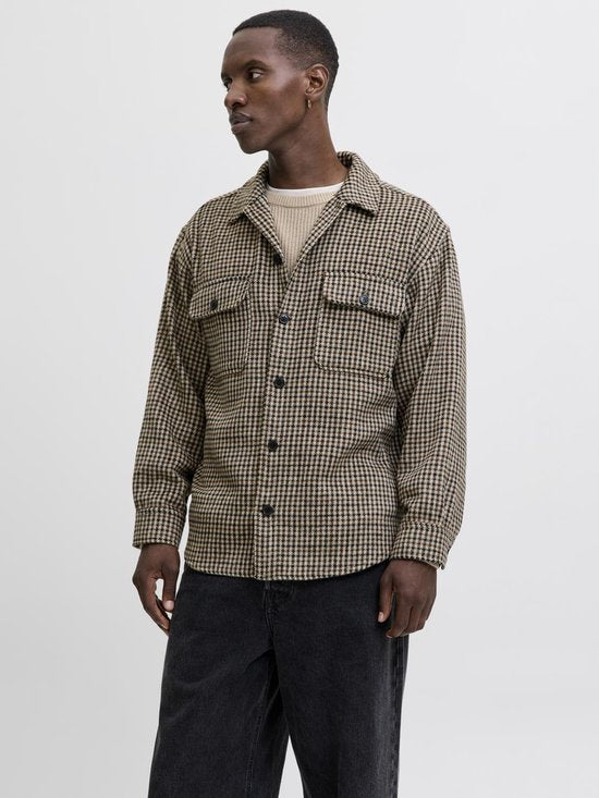 JACK&JONES ESSENTIALS – JJEBRADLEY OLLIE OVERSHIRT LS NOOS Herrenhemd - Größe XL